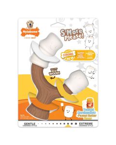 Nylabone Strong Chew S'more Please Marshmallow Stick Dog Toy