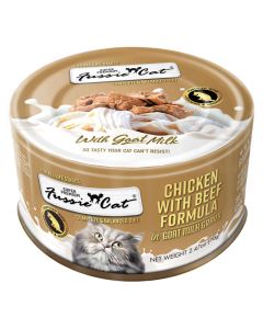 Fussie Cat Super Premium Chicken with Beef in Goat Milk Gravy 2.47 oz.