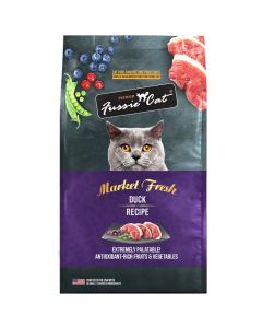Fussie Cat Market Fresh Duck Recipe Dry Food 10 lbs.