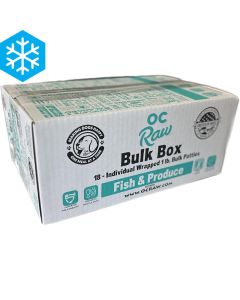 OC Raw Fish & Produce Patties Bulk Box 18 lb