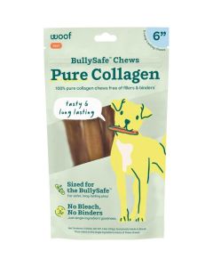 Woof BullySafe Pure Collagen Chews 6 in, 5 pk