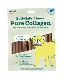 Woof BullySafe Pure Collagen Chews 6 in, 10 pk