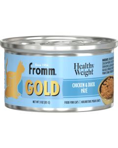 Fromm Gold Healthy Weight Chicken & Duck Pate Food for Cats 3 oz.
