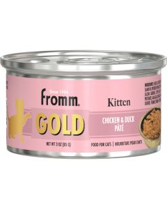 Fromm Gold Kitten Chicken & Duck Pate Food for Cats 3 oz.