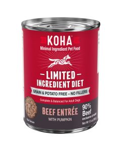 KOHA Limited Ingredient Diet Beef Entree with Pumpkin Dog Food 13 oz.