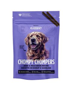NutriSource Element Beef&Wild Boar Chompy Chompers High Protien Dog Treats 6oz
