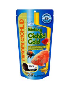 Hikari Sinking Cichlid Gold Color Enhancing Diet Mini Pellets 12 oz. Bag