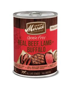 Merrick Grain Free Real Beef + Lamb + Buffalo Adult Dog Food 12.7 oz