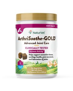 NaturVet ArthriSoothe-GOLD Advanced Care Soft Chews 180 ct.