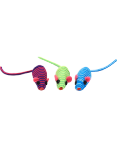 Coastal Turbo String Mice Cat Toy 5 in