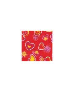 Retro Red Hearts Pet Triangle